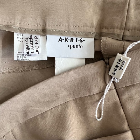 SOLD ! Akris Punto Tan Stretch Cotton Pant size 4 - Picture 9 of 9